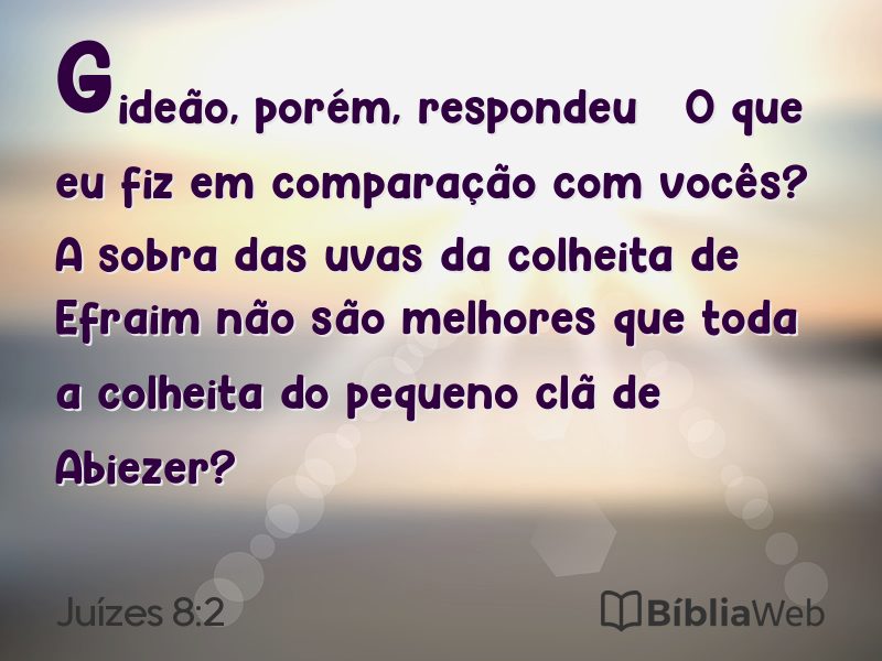 Juízes 8:2 em imagem para compartilhar