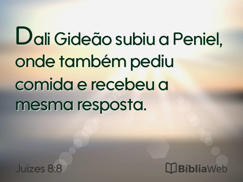 Juízes 8:8 em imagem para compartilhar