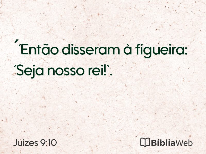 Juízes 9:10 em imagem para compartilhar