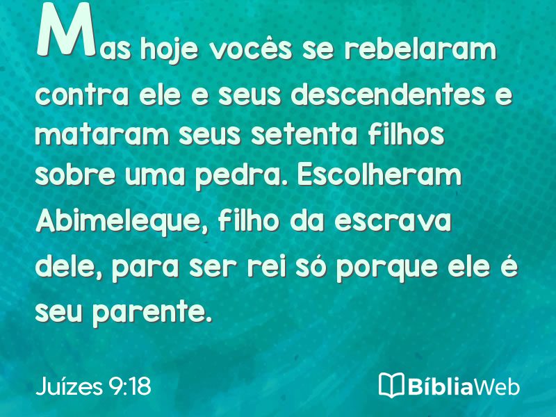 Juízes 9:18 em imagem para compartilhar
