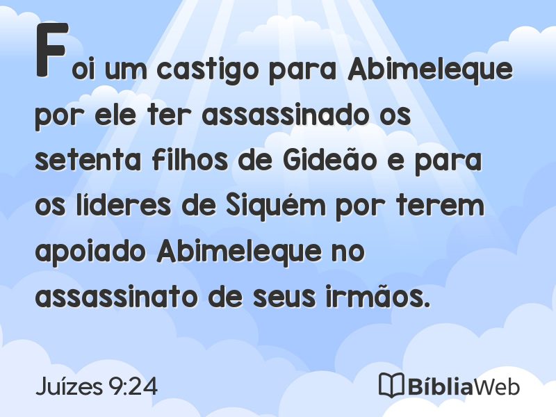 Juízes 9:24 em imagem para compartilhar