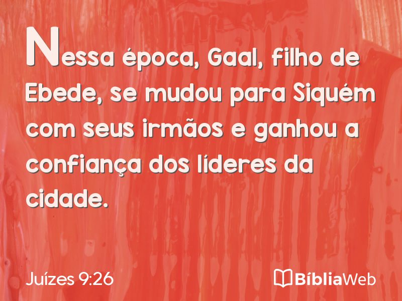 Juízes 9:26 em imagem para compartilhar
