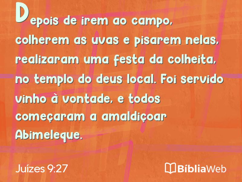 Juízes 9:27 em imagem para compartilhar