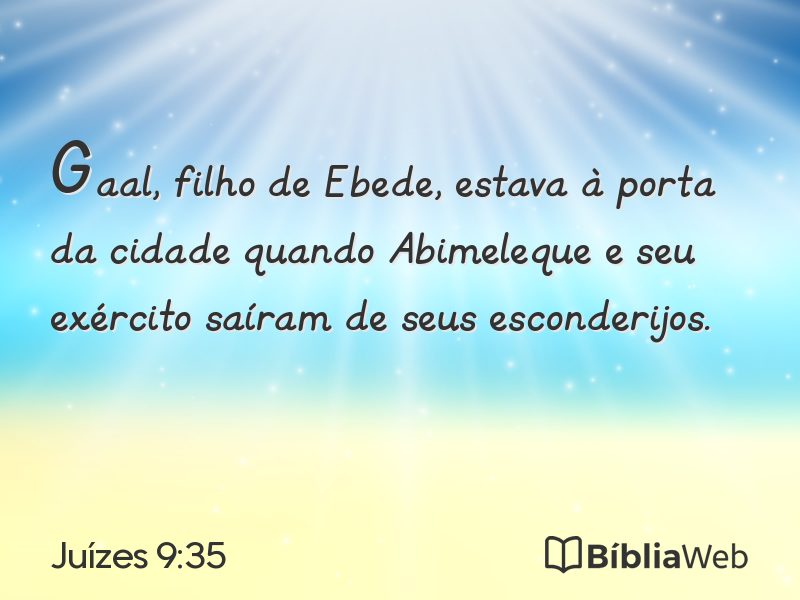 Juízes 9:35 em imagem para compartilhar