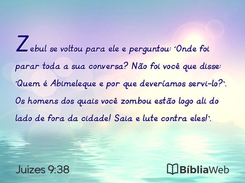 Juízes 9:38 em imagem para compartilhar