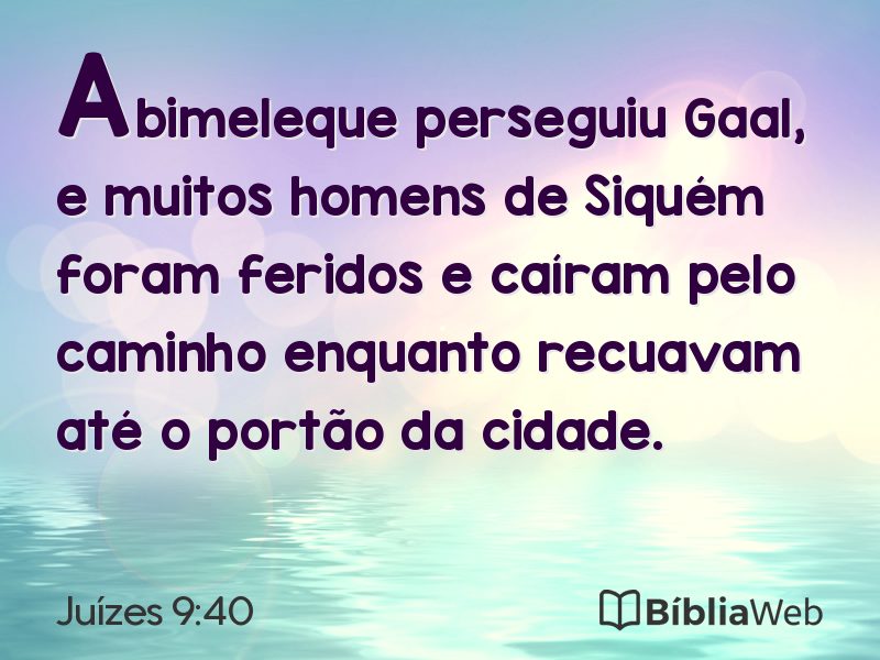 Juízes 9:40 em imagem para compartilhar