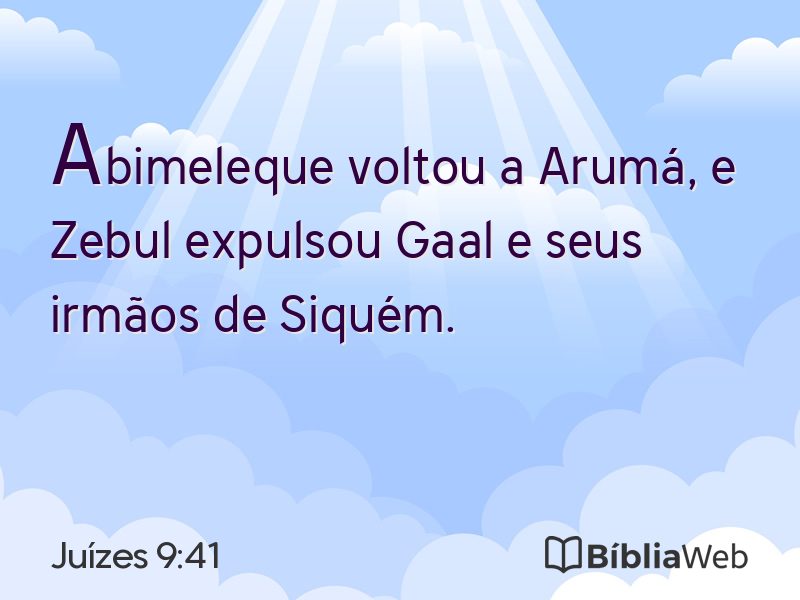 Juízes 9:41 em imagem para compartilhar