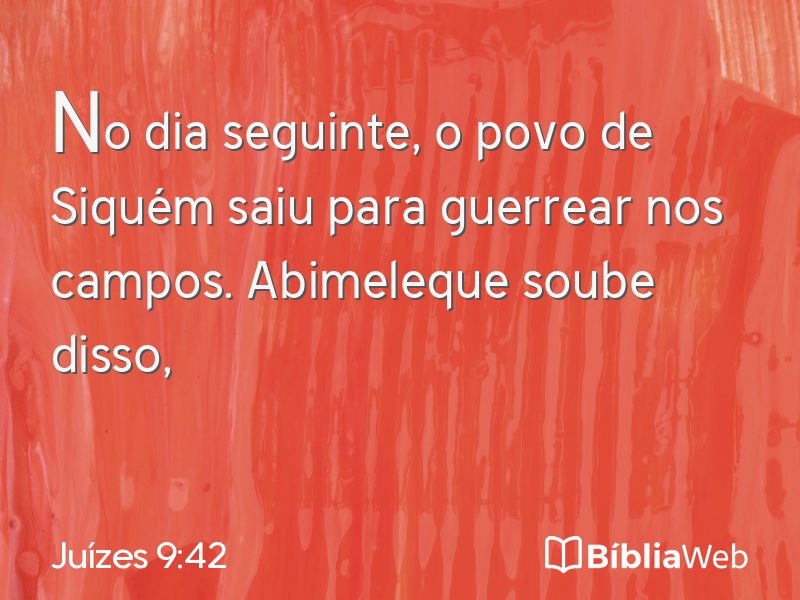 Juízes 9:42 em imagem para compartilhar