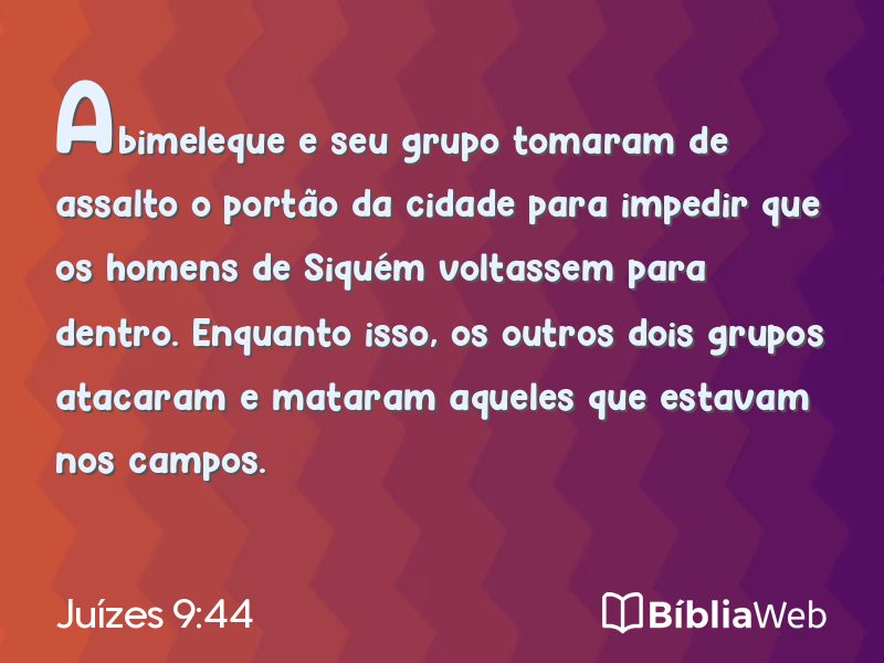 Juízes 9:44 em imagem para compartilhar