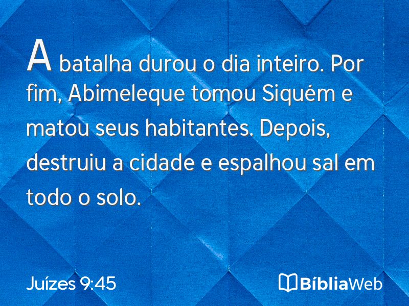 Juízes 9:45 em imagem para compartilhar