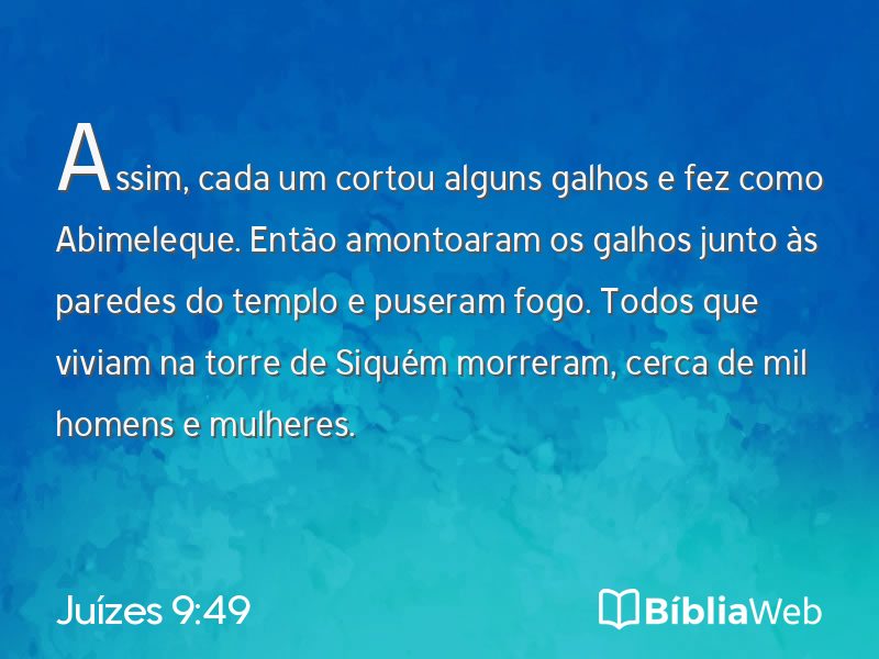 Juízes 9:49 em imagem para compartilhar