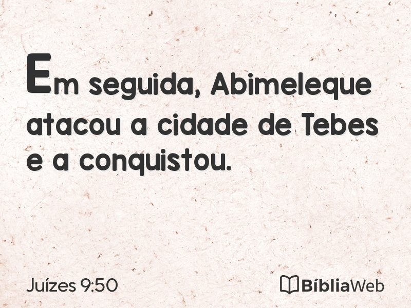 Juízes 9:50 em imagem para compartilhar