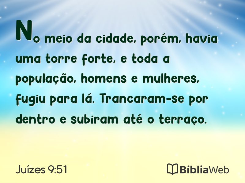 Juízes 9:51 em imagem para compartilhar