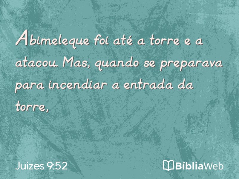 Juízes 9:52 em imagem para compartilhar