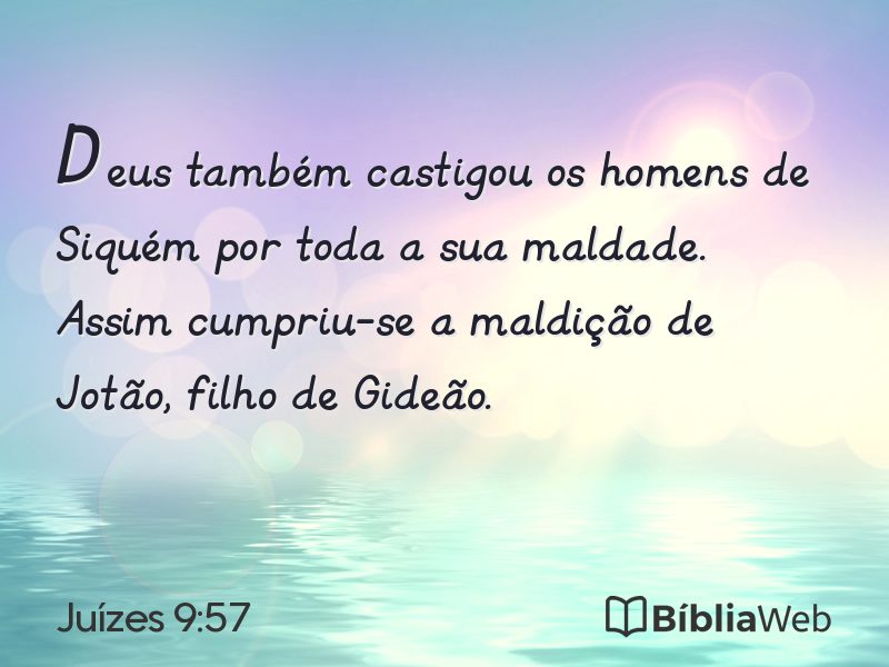 Juízes 9:57 em imagem para compartilhar