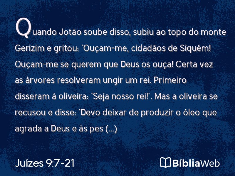 Juízes 9:7-21 em imagem para compartilhar