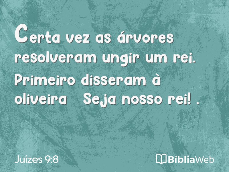 Juízes 9:8 em imagem para compartilhar