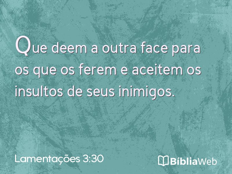 Lamentações 3:30 em imagem para compartilhar