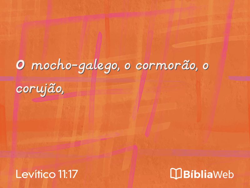 Levítico 11:17 em imagem para compartilhar