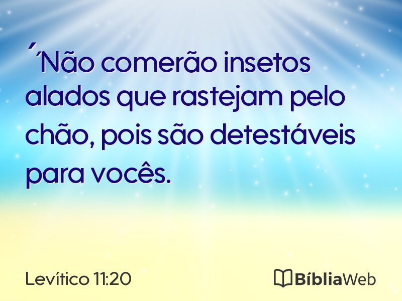 Levítico 11:20 em imagem para compartilhar