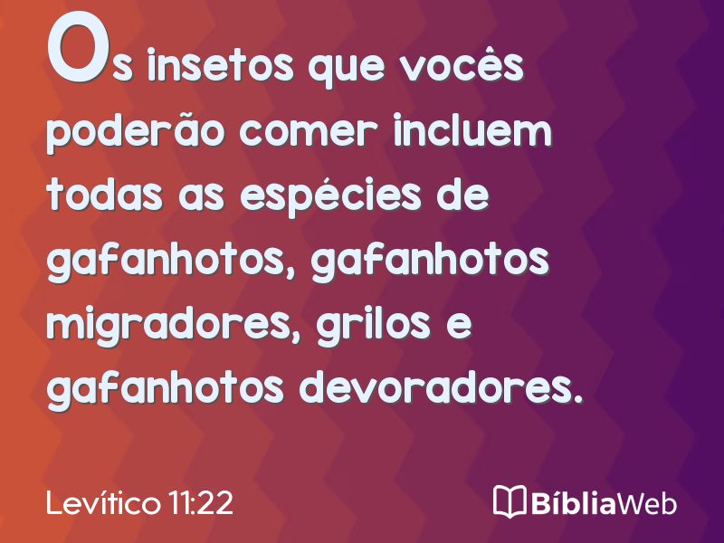 Levítico 11:22 em imagem para compartilhar