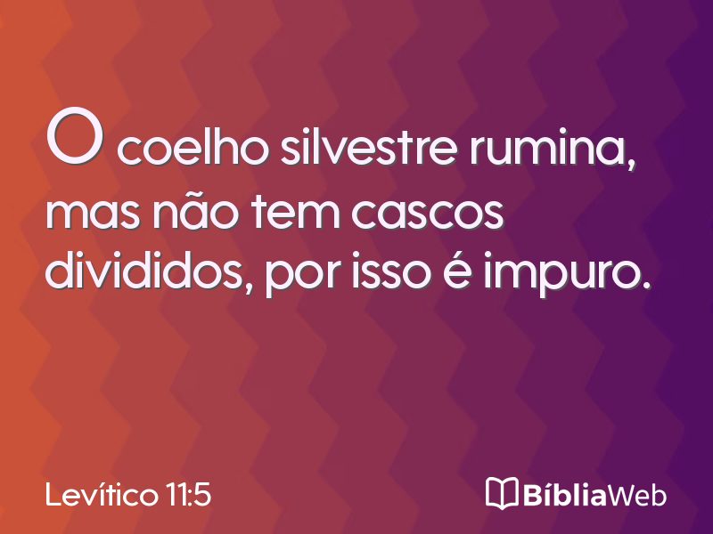 Levítico 11:5 em imagem para compartilhar