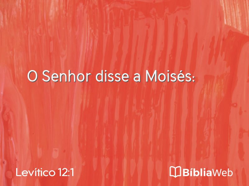 Levítico 12:1 em imagem para compartilhar