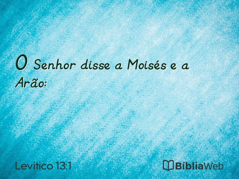 Levítico 13:1 em imagem para compartilhar