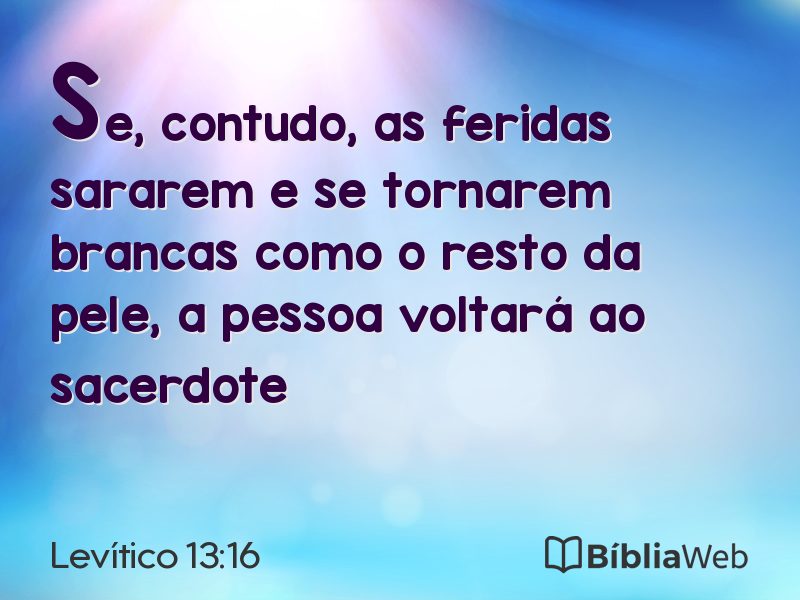 Levítico 13:16 em imagem para compartilhar