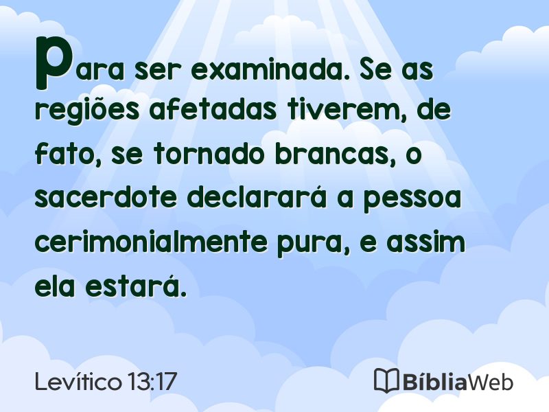 Levítico 13:17 em imagem para compartilhar