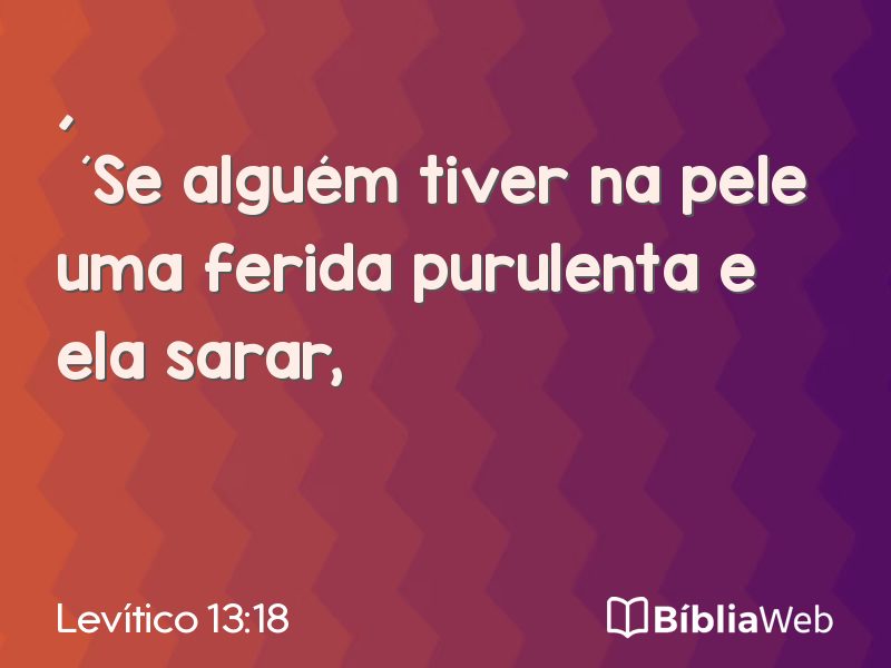 Levítico 13:18 em imagem para compartilhar