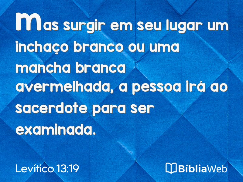 Levítico 13:19 em imagem para compartilhar