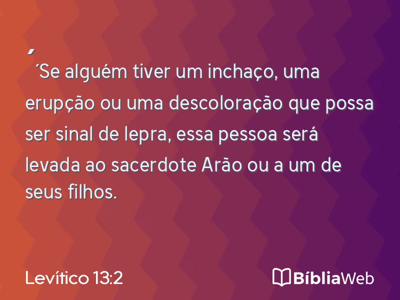 Levítico 13:2 em imagem para compartilhar