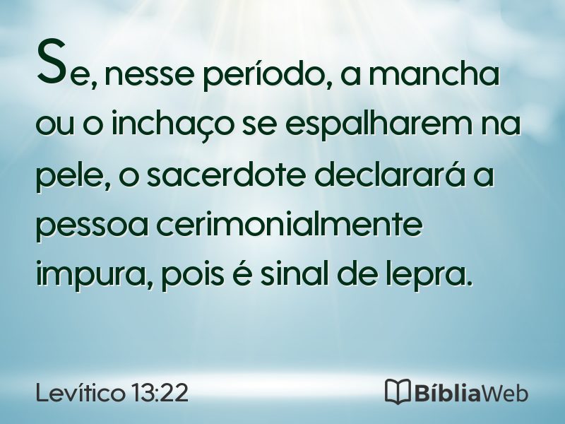 Levítico 13:22 em imagem para compartilhar