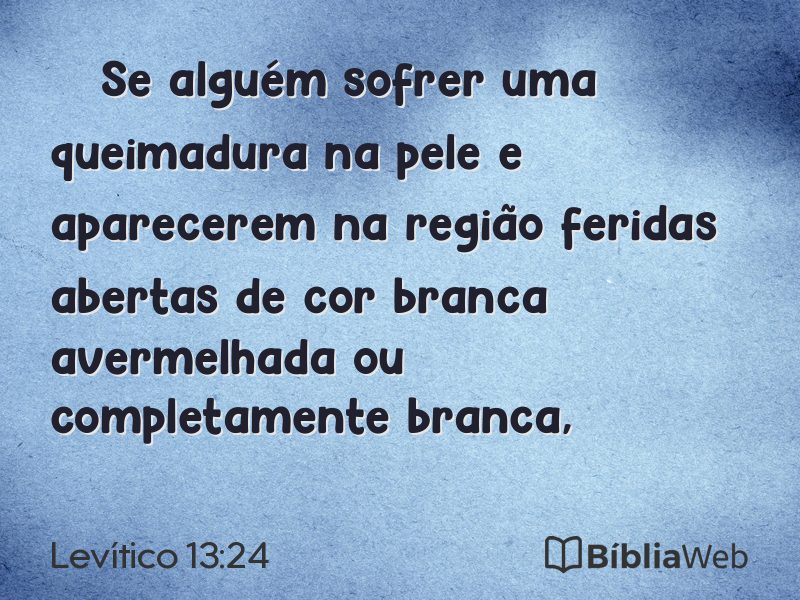 Levítico 13:24 em imagem para compartilhar
