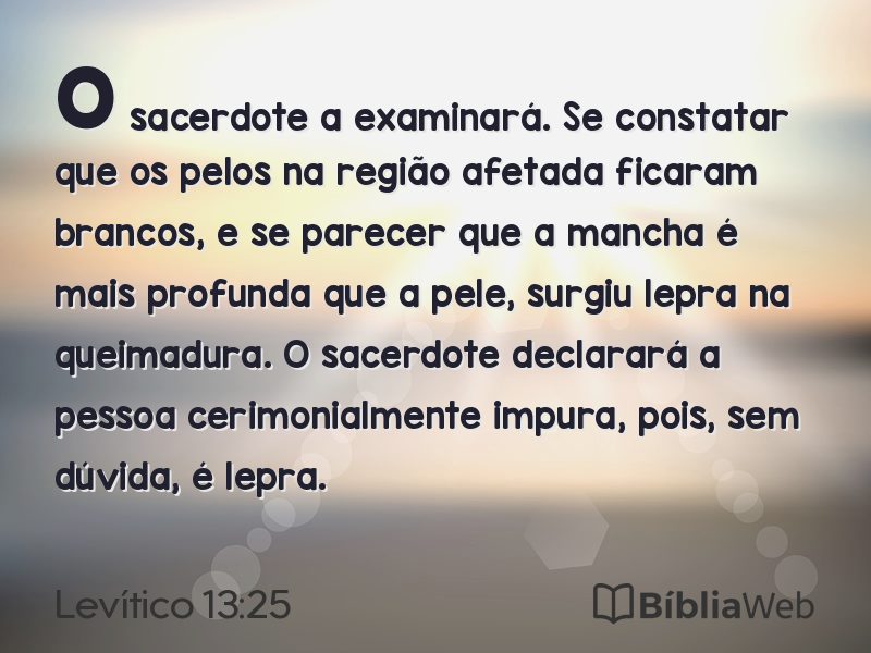 Levítico 13:25 em imagem para compartilhar