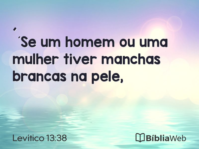Levítico 13:38 em imagem para compartilhar