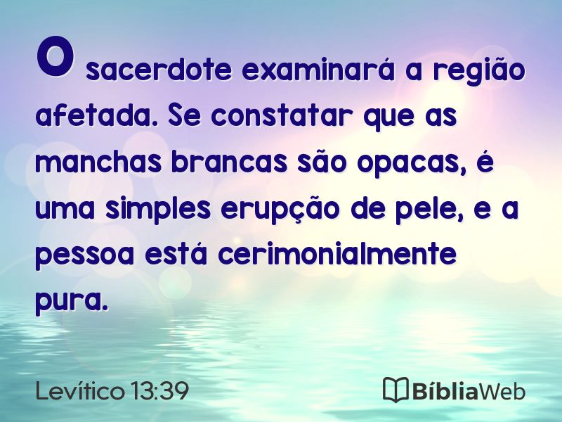Levítico 13:39 em imagem para compartilhar