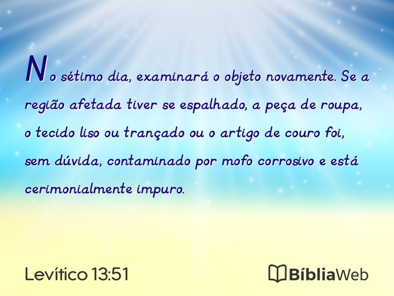 Levítico 13:51 em imagem para compartilhar