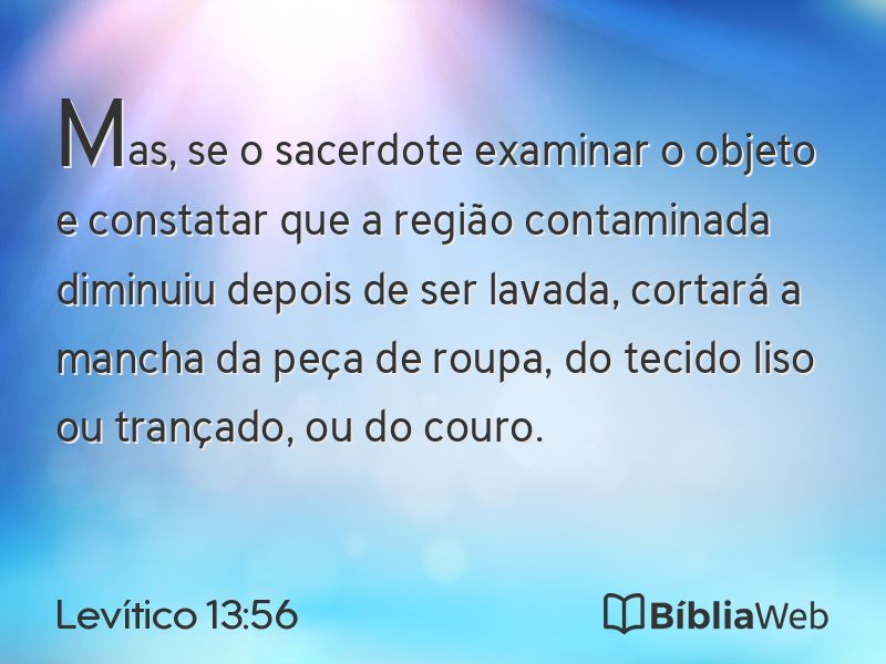 Levítico 13:56 em imagem para compartilhar