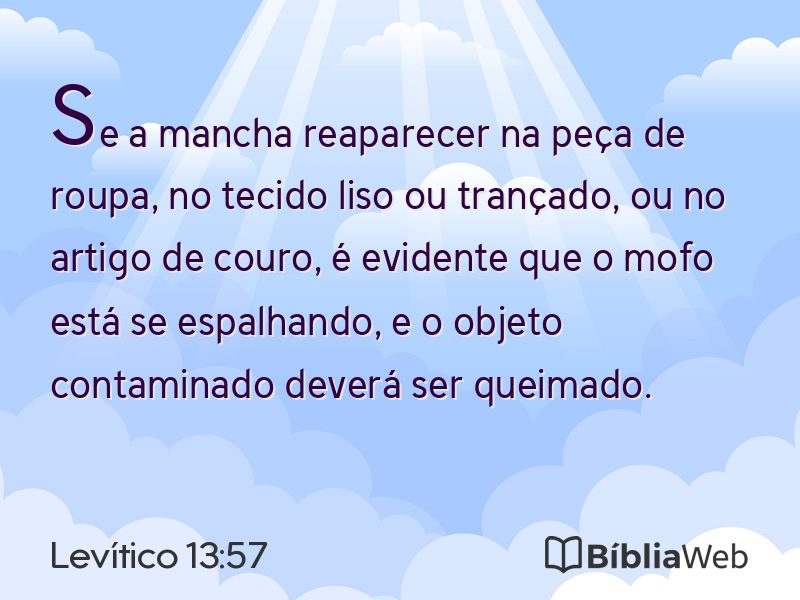 Levítico 13:57 em imagem para compartilhar