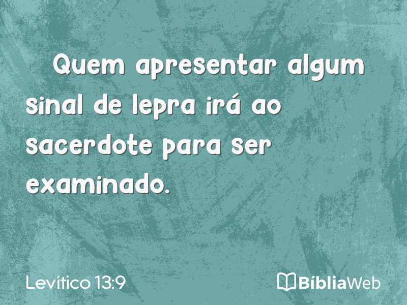 Levítico 13:9 em imagem para compartilhar