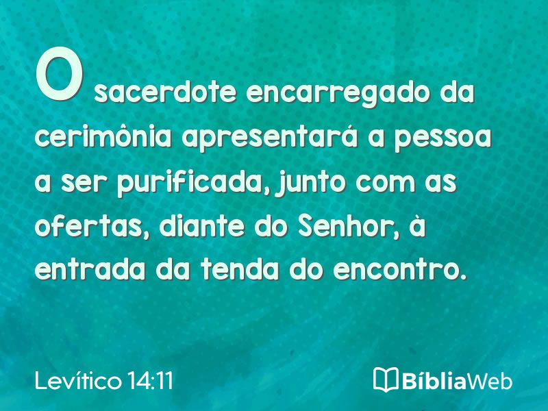 Levítico 14:11 em imagem para compartilhar