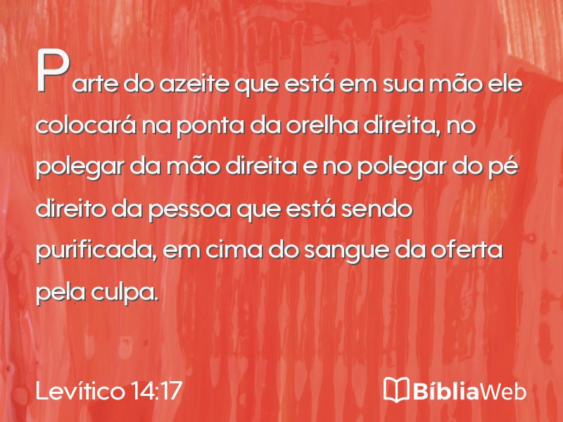 Levítico 14:17 em imagem para compartilhar