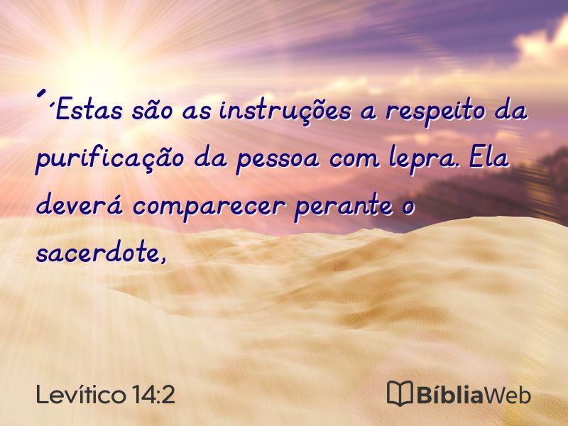 Levítico 14:2 em imagem para compartilhar