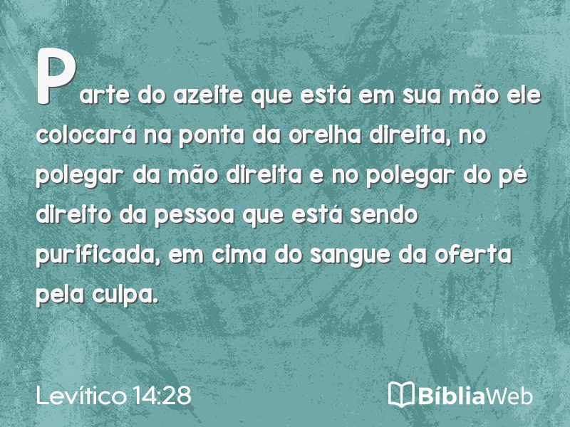 Levítico 14:28 em imagem para compartilhar