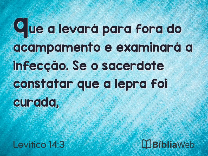Levítico 14:3 em imagem para compartilhar