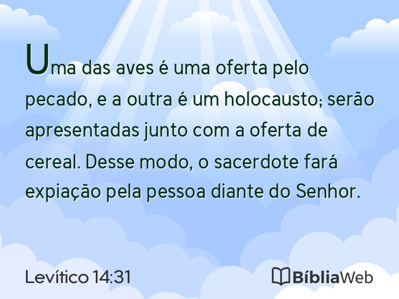 Levítico 14:31 em imagem para compartilhar