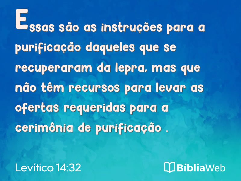 Levítico 14:32 em imagem para compartilhar