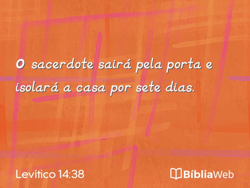 Levítico 14:38 em imagem para compartilhar
